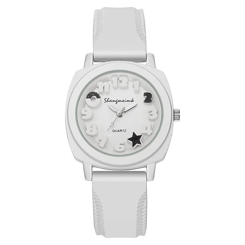 Reloj lindo de cuarzo para niños Relojes de pulsera con correa de silicona de moda de alta calidad