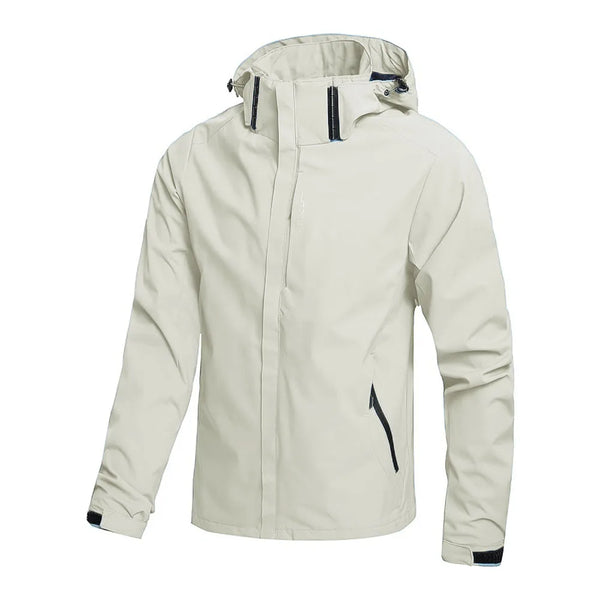 Chaqueta impermeable para hombre, impermeable exterior ligero con capucha para exteriores, chaqueta a prueba de viento para senderismo, chaquetas para escalar al aire libre