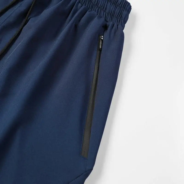 Pantalones cortos deportivos de secado rápido para hombre, Shorts transpirables con cordón en la cintura.
