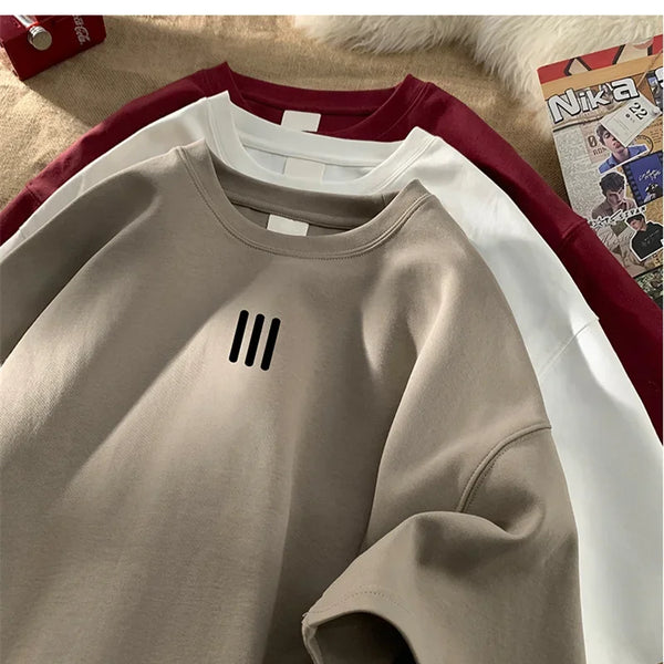 Camisetas de gran tamaño para hombre, Camiseta de algodón para hombre, camisetas con estampado de moda para hombre
