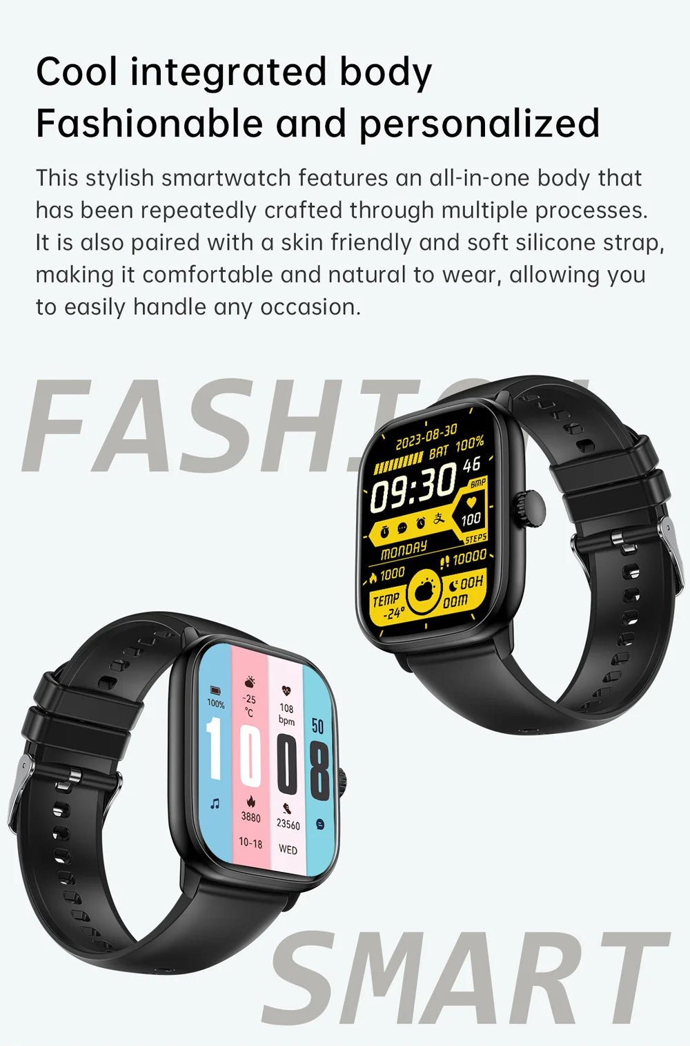 Reloj inteligente con Bluetooth, llamadas, música, relojes inteligentes para hombres, pantalla completamente táctil de 2,01 ", rastreador de Fitness, reloj inteligente resistente al agua