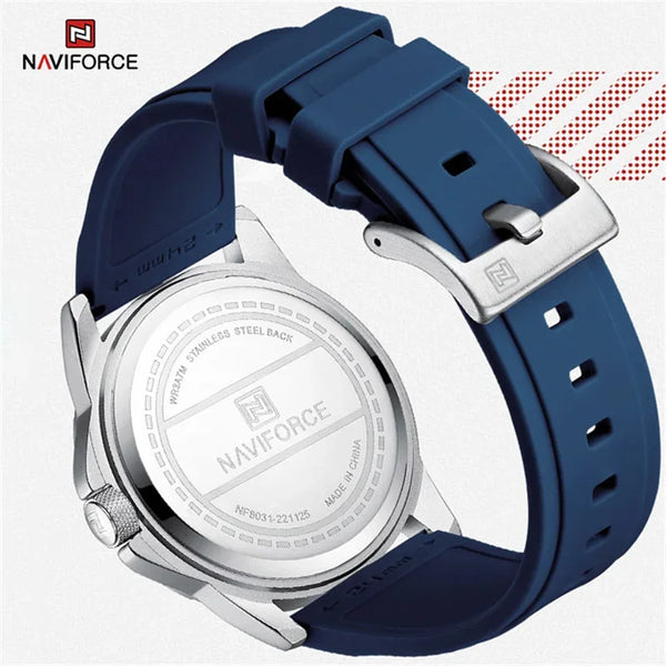 Reloj de pulsera informal de cuarzo, relojes impermeables a la moda para hombre, correa deportiva de silicona, reloj luminoso para hombre