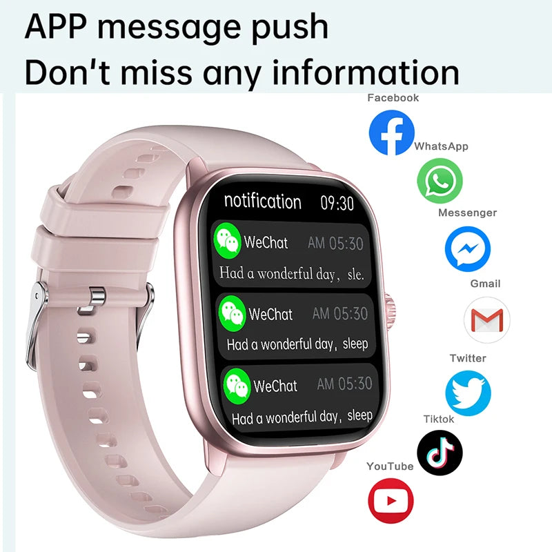 Reloj inteligente con Bluetooth, llamadas, música, relojes inteligentes para hombres, pantalla completamente táctil de 2,01 ", rastreador de Fitness, reloj inteligente resistente al agua