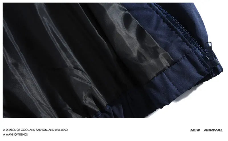 Chaqueta reflectante a rayas para hombre, ropa informal estilo Hip Hop, abrigo con cremallera, cortavientos