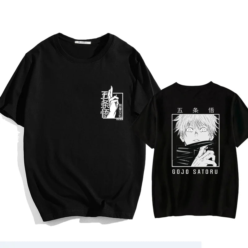 Nueva camiseta Satoru Gojo Field expandida Street Cool Satoru Gojo Camiseta estampada camisa verano Punk Harajuku camiseta Top