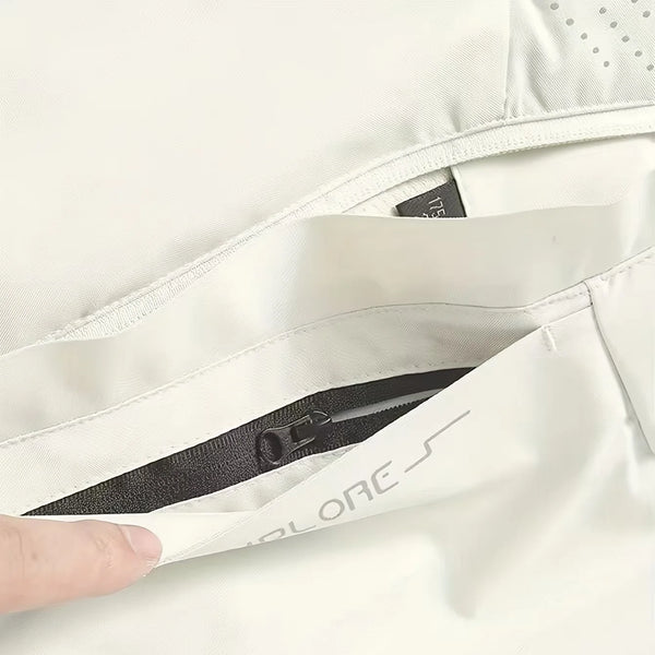 Chaqueta impermeable para hombre, impermeable exterior ligero con capucha para exteriores, chaqueta a prueba de viento para senderismo, chaquetas para escalar al aire libre