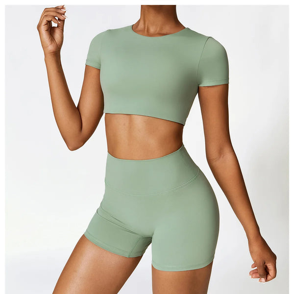 Conjunto deportivo de 2 piezas para mujer, muévete con comodidad y seguridad al momento de hacer ejercicio