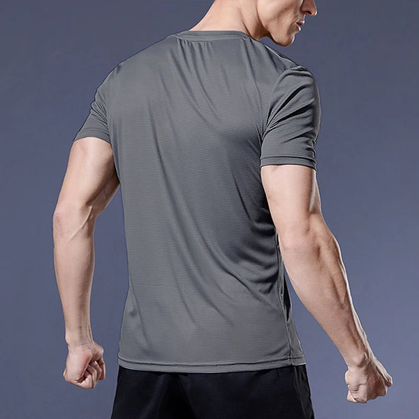Camisetas deportiva para hombre, Camiseta deportiva de compresión de secado rápido, gimnasio y Fitness