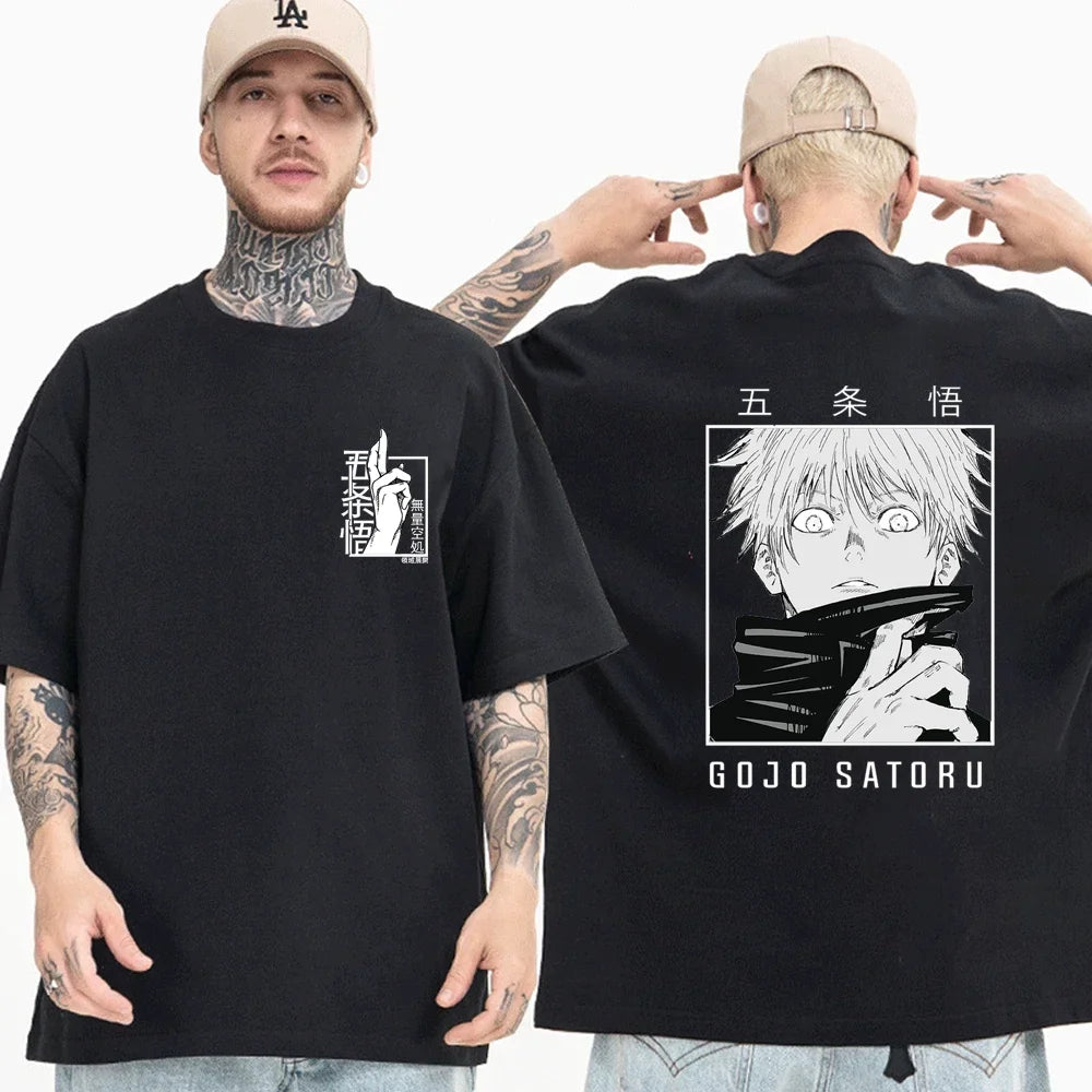 Nueva camiseta Satoru Gojo Field expandida Street Cool Satoru Gojo Camiseta estampada camisa verano Punk Harajuku camiseta Top