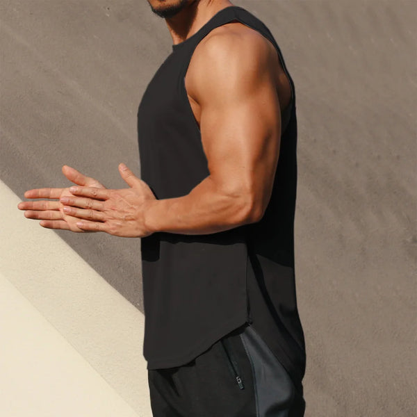 Camiseta deportiva sin mangas para hombre, camiseta sin mangas transpirable de secado rápido para correr, entrenamiento, maratón, chaleco deportivo