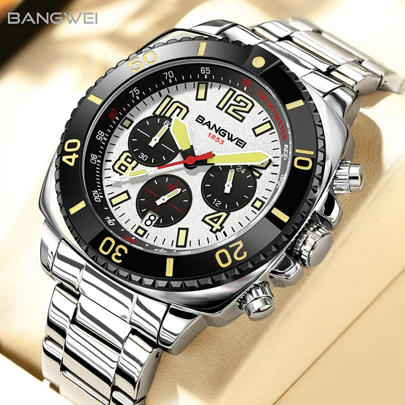 Nuevo reloj impermeable para hombres moda militar deportes cuarzo hombres reloj Casual fecha de negocios cronógrafo
