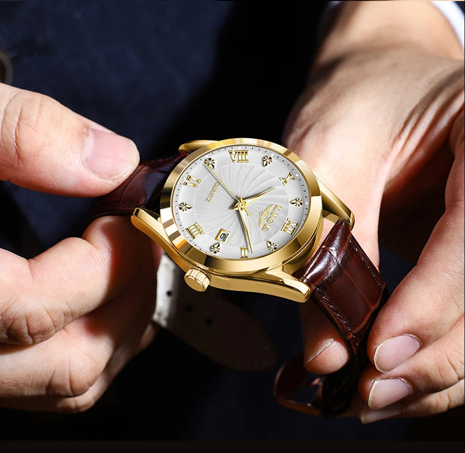 Reloj LIGE para Mujer, reloj de cuero de moda resistentes al agua para Mujer, Reloj de pulsera de lujo de marca