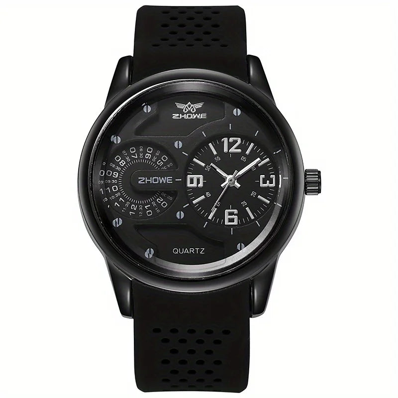 Los hombres deportivos de la moda miran los relojes de pulsera del cuarzo de la correa de silicona de la nueva llegada para el hombre analógico