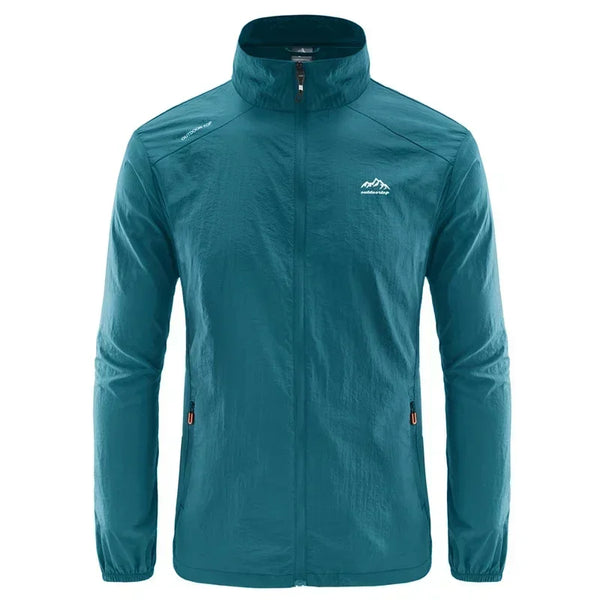 Chaqueta de senderismo de secado rápido para hombre, abrigos impermeables con protección solar UV, para deportes al aire libre, pesca, Camping, correr, verano