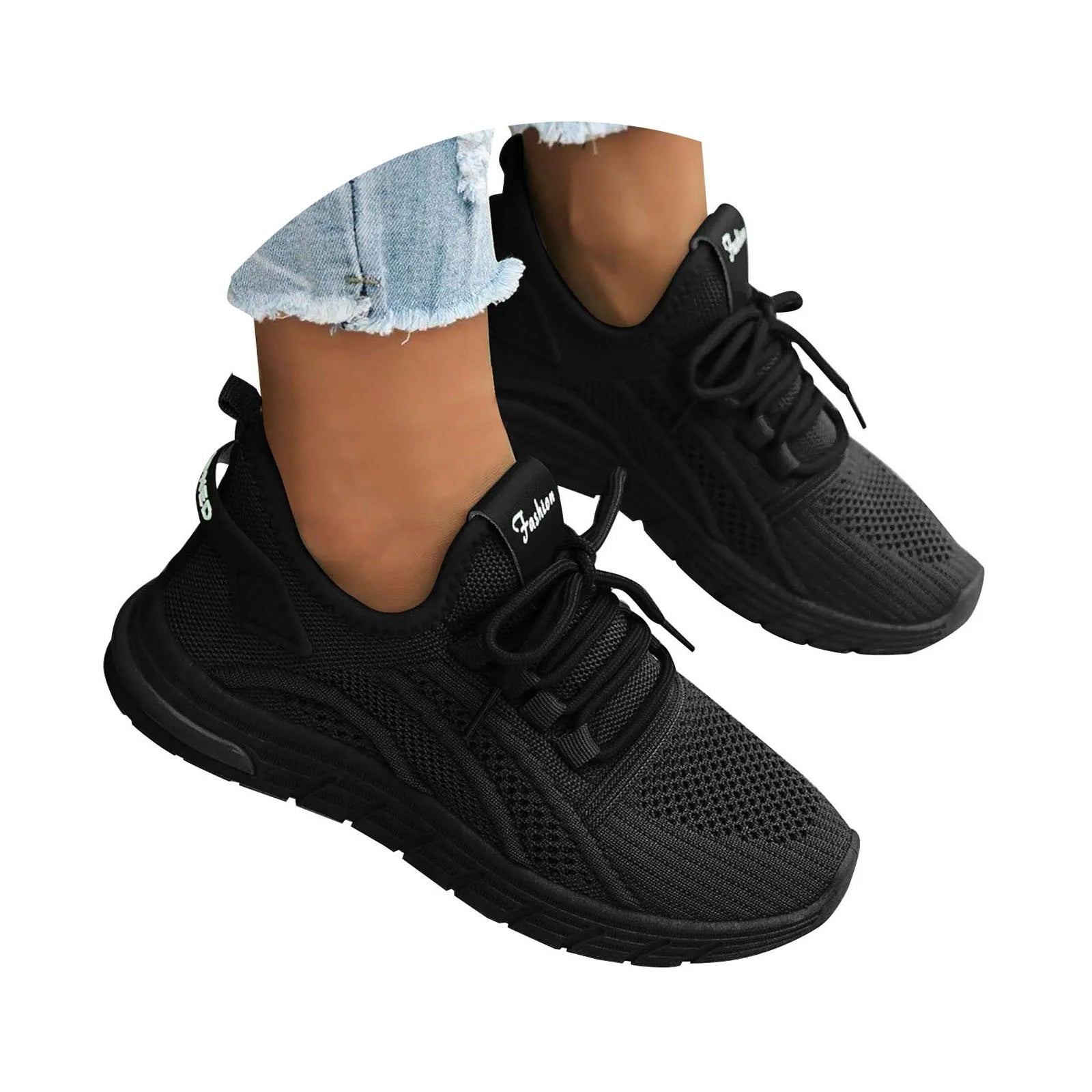 Zapatos de lona para mujer, zapatos deportivos para todas las estaciones, punta redonda, boca profunda
