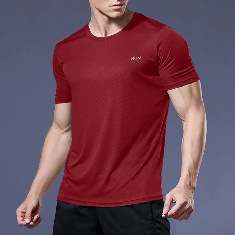 Camisetas deportiva para hombre, Camiseta deportiva de compresión de secado rápido, gimnasio y Fitness