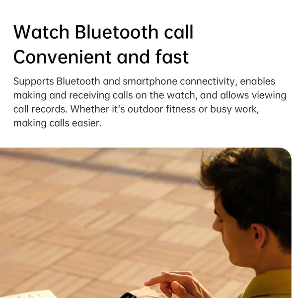 Reloj inteligente con Bluetooth, llamadas, música, relojes inteligentes para hombres, pantalla completamente táctil de 2,01 