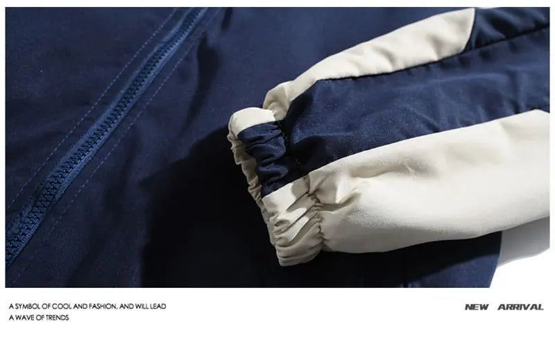 Chaqueta reflectante a rayas para hombre, ropa informal estilo Hip Hop, abrigo con cremallera, cortavientos