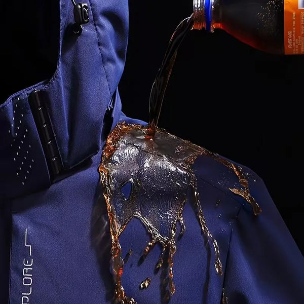 Chaqueta impermeable para hombre, impermeable exterior ligero con capucha para exteriores, chaqueta a prueba de viento para senderismo, chaquetas para escalar al aire libre