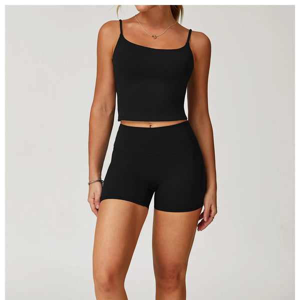 Conjunto deportivo de 2 piezas para mujer, atractivo y cómodo