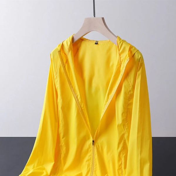 Ropa de protección solar impermeable para acampar, chaqueta fina ligera y transpirable para bicicleta, abrigo deportivo de secado rápido para hombres y mujeres, cortavientos