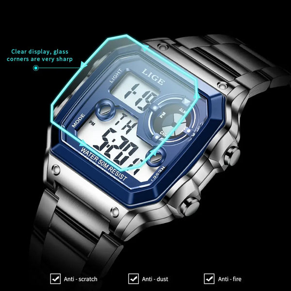 Nuevo reloj de marca de lujo para hombre, reloj digital de alta calidad para toda ocasión