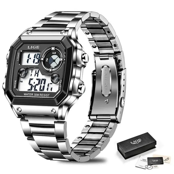 Nuevo reloj de marca de lujo para hombre, reloj digital de alta calidad para toda ocasión