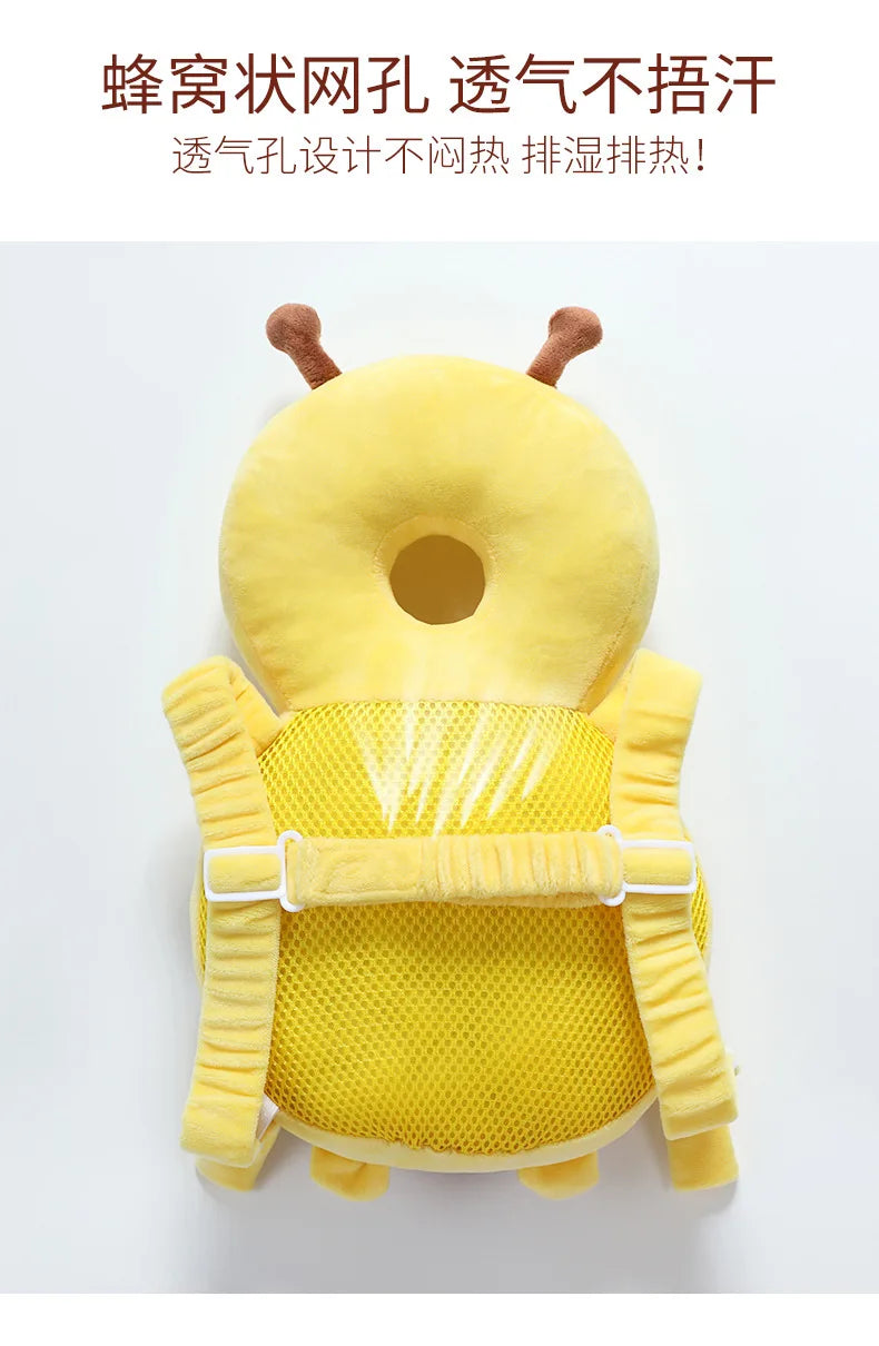 Nuevo Protector de espalda para aprender a caminar, almohada protectora anticaída de dibujos animados para bebé, cojín Protector de cabeza seguro para niños