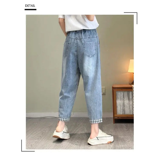 Pantalon holgado con bordado elegante para mujer, dale frescura y estilo a tu outfit