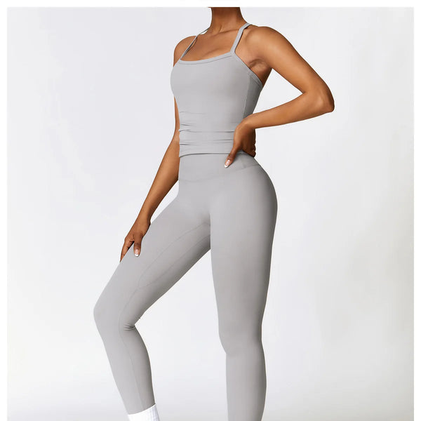 Conjunto deportivo de 2 piezas para mujer, muévete con comodidad y seguridad al momento de hacer ejercicio