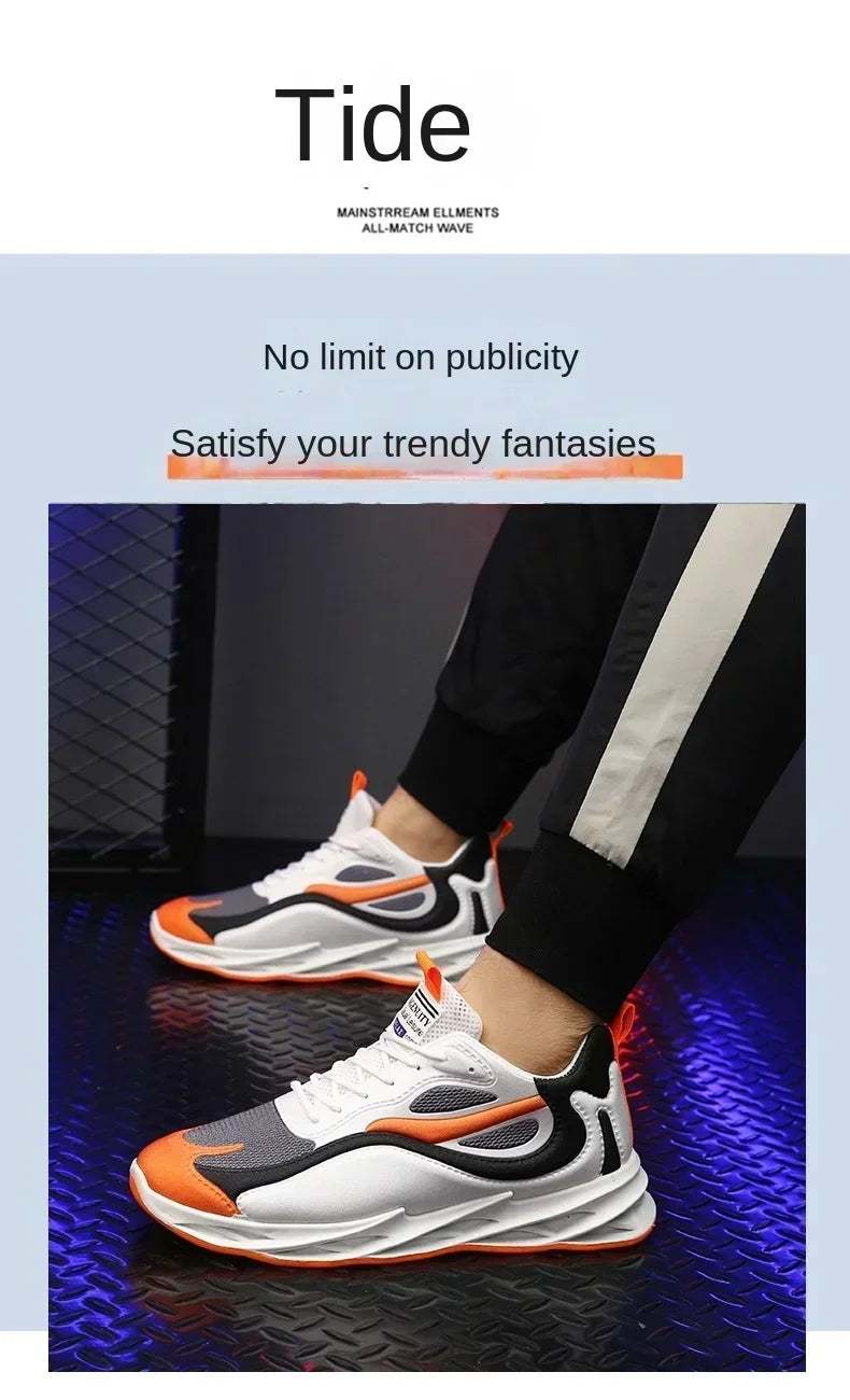 Zapatos deportivos para hombre, zapatos informales cómodos y transpirables, zapatos deportivos populares de alta calidad a la moda para hombre
