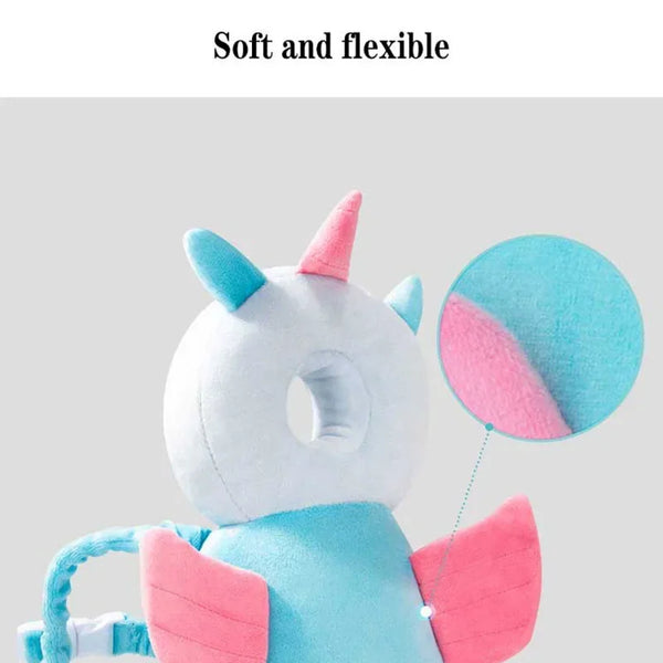 Almohadilla de protección contra caídas para cabeza de bebé, almohadas de seguridad suaves de dibujos animados, mochila, reposacabezas para recién nacido, almohadas de seguridad, mochila para niños pequeños