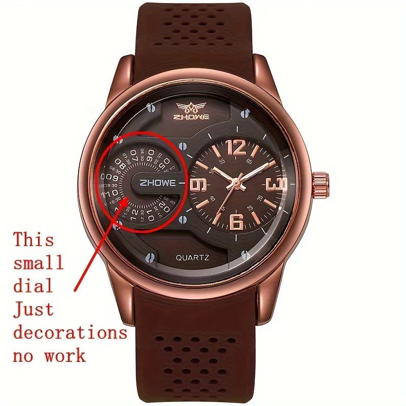 Los hombres deportivos de la moda miran los relojes de pulsera del cuarzo de la correa de silicona de la nueva llegada para el hombre analógico