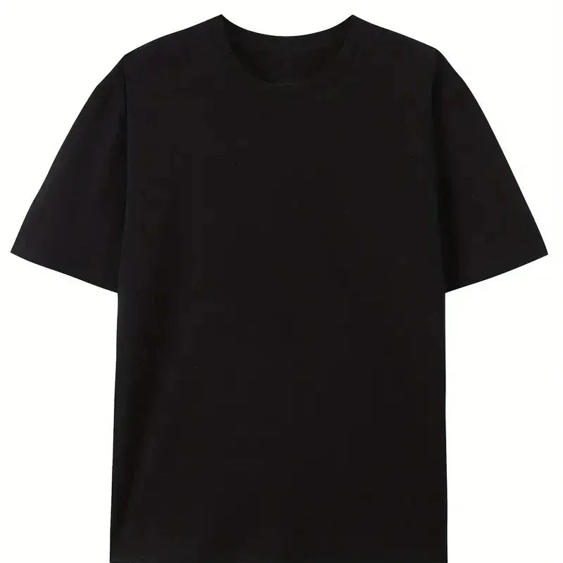 Camiseta con estampado de humor sonriente para hombre, camiseta informal de verano con cuello redondo a la moda