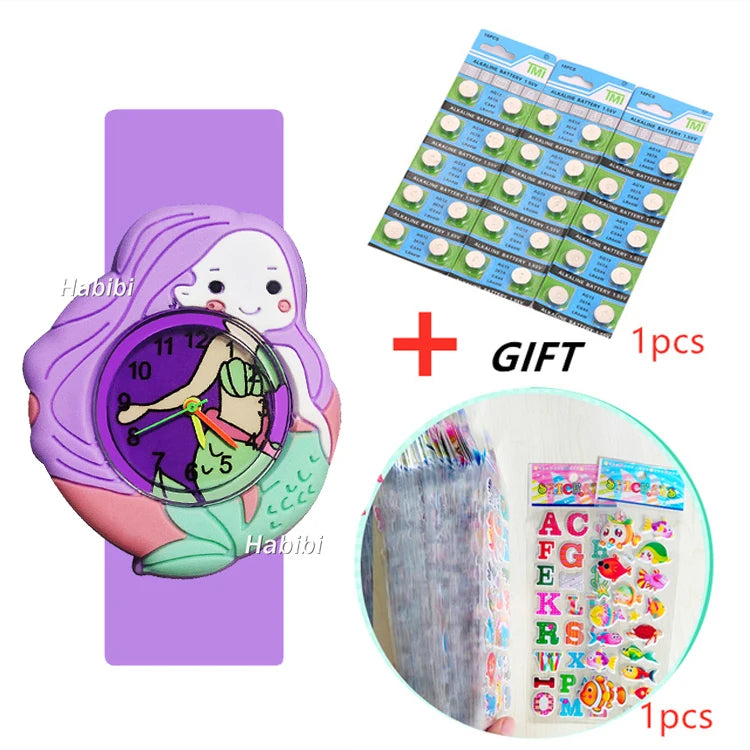 Reloj de unicornio juguetes para niños, relojes de cuarzo para niños, reloj para niños, reloj para bebé, regalo de Navidad
