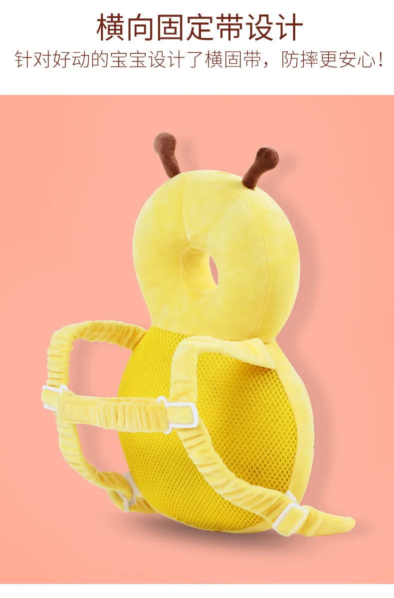 Nuevo Protector de espalda para aprender a caminar, almohada protectora anticaída de dibujos animados para bebé, cojín Protector de cabeza seguro para niños