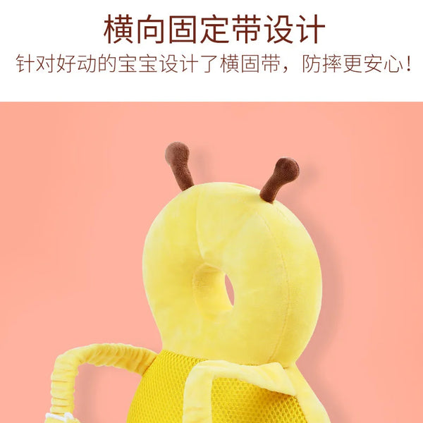 Nuevo Protector de espalda para aprender a caminar, almohada protectora anticaída de dibujos animados para bebé, cojín Protector de cabeza seguro para niños