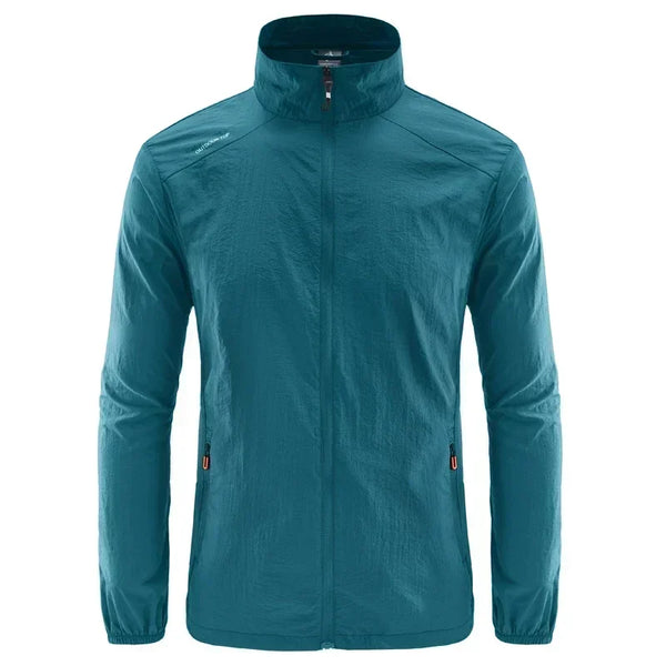 Chaqueta de senderismo de secado rápido para hombre, abrigos impermeables con protección solar UV, para deportes al aire libre, pesca, Camping, correr, verano