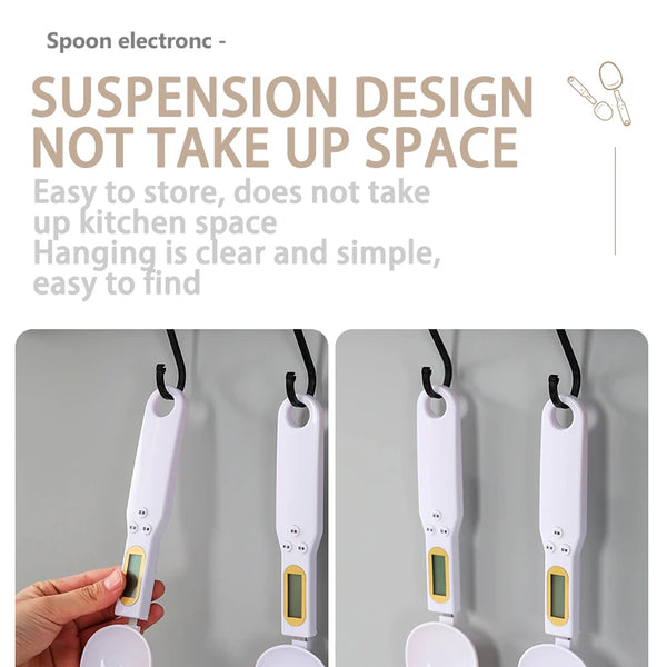 Báscula electrónica de cocina, 500g, 0,1g, LCD, medición Digital de alimentos, harina, cuchara Digital, Mini herramienta de cocina para báscula de café con leche
