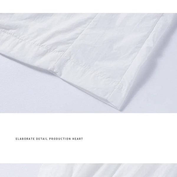 Chaqueta con capucha grande de seda helada de verano para hombres, ligera, transpirable, de secado rápido, ropa de pesca con protección solar, chaqueta con capucha a la moda