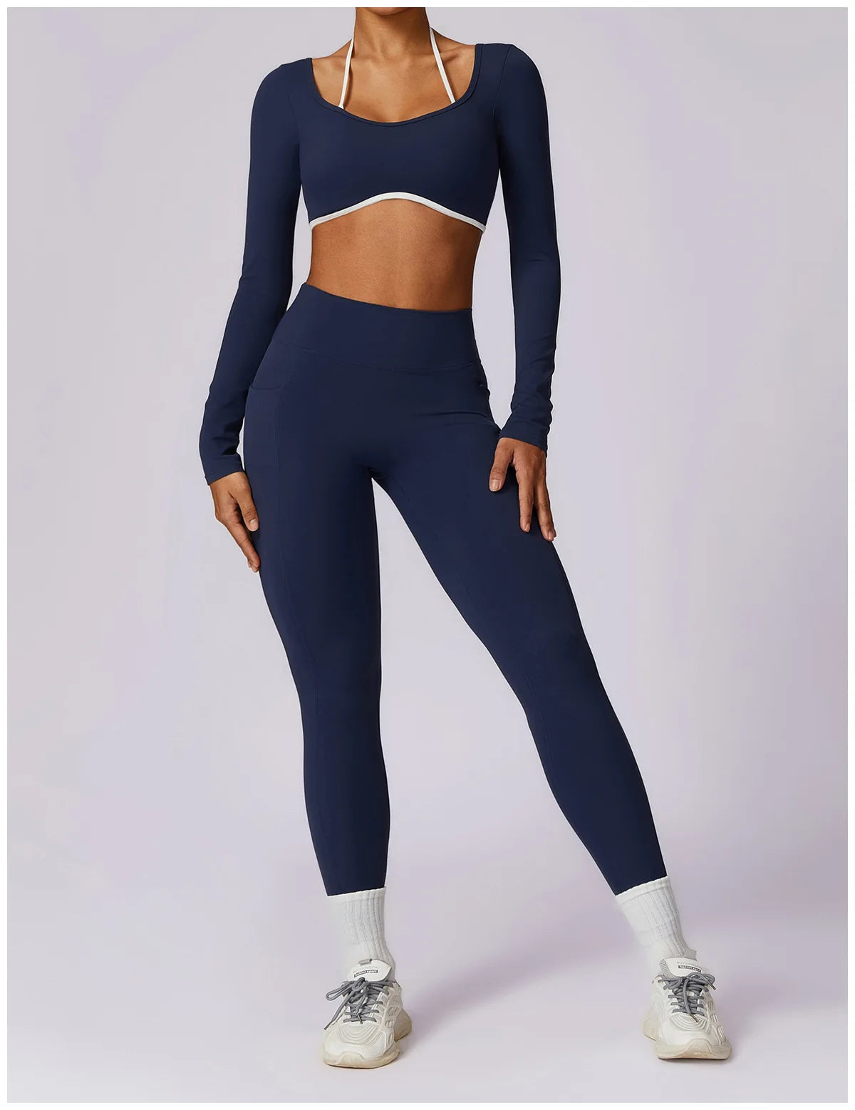 Conjunto deportivo para mujer, conjunto de 2 unidades ajustables y cómodos.