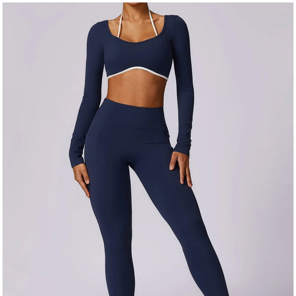 Conjunto deportivo para mujer, conjunto de 2 unidades ajustables y cómodos.