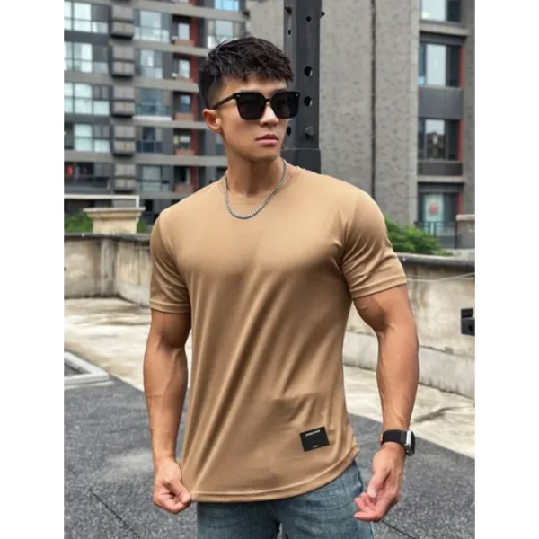 Camiseta Fitness, camiseta correr deporte gimnasio, camiseta entrenamiento Casual alta calidad Tops ropa
