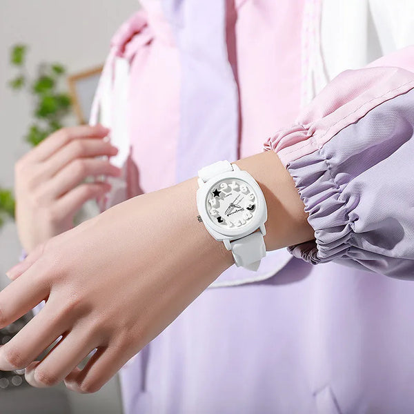 Reloj lindo de cuarzo para niños Relojes de pulsera con correa de silicona de moda de alta calidad