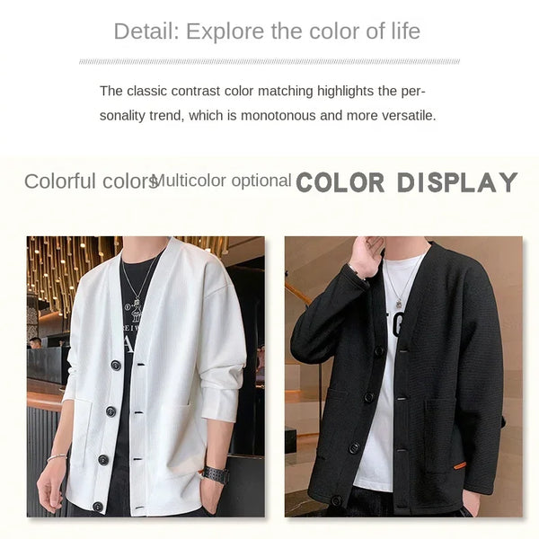 Chaqueta de verano para hombre, chaqueta de secado rápido de seda helada, chaleco informal de negocios de alta gama