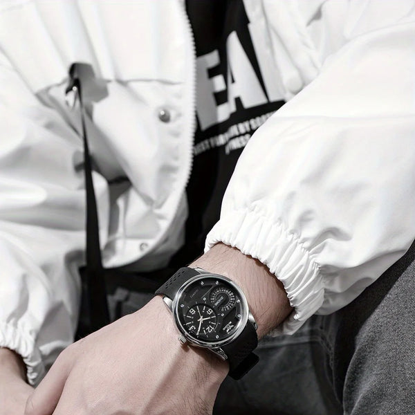 Los hombres deportivos de la moda miran los relojes de pulsera del cuarzo de la correa de silicona de la nueva llegada para el hombre analógico