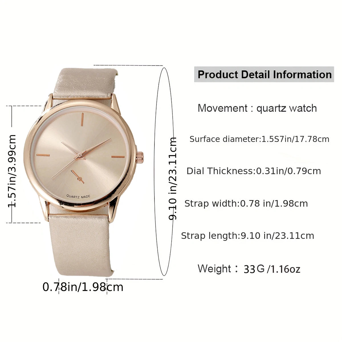Reloj de mujer de 2 piezas con reloj de cuarzo minimalista de arte retro refrescante y versátil y pulsera de mariposa