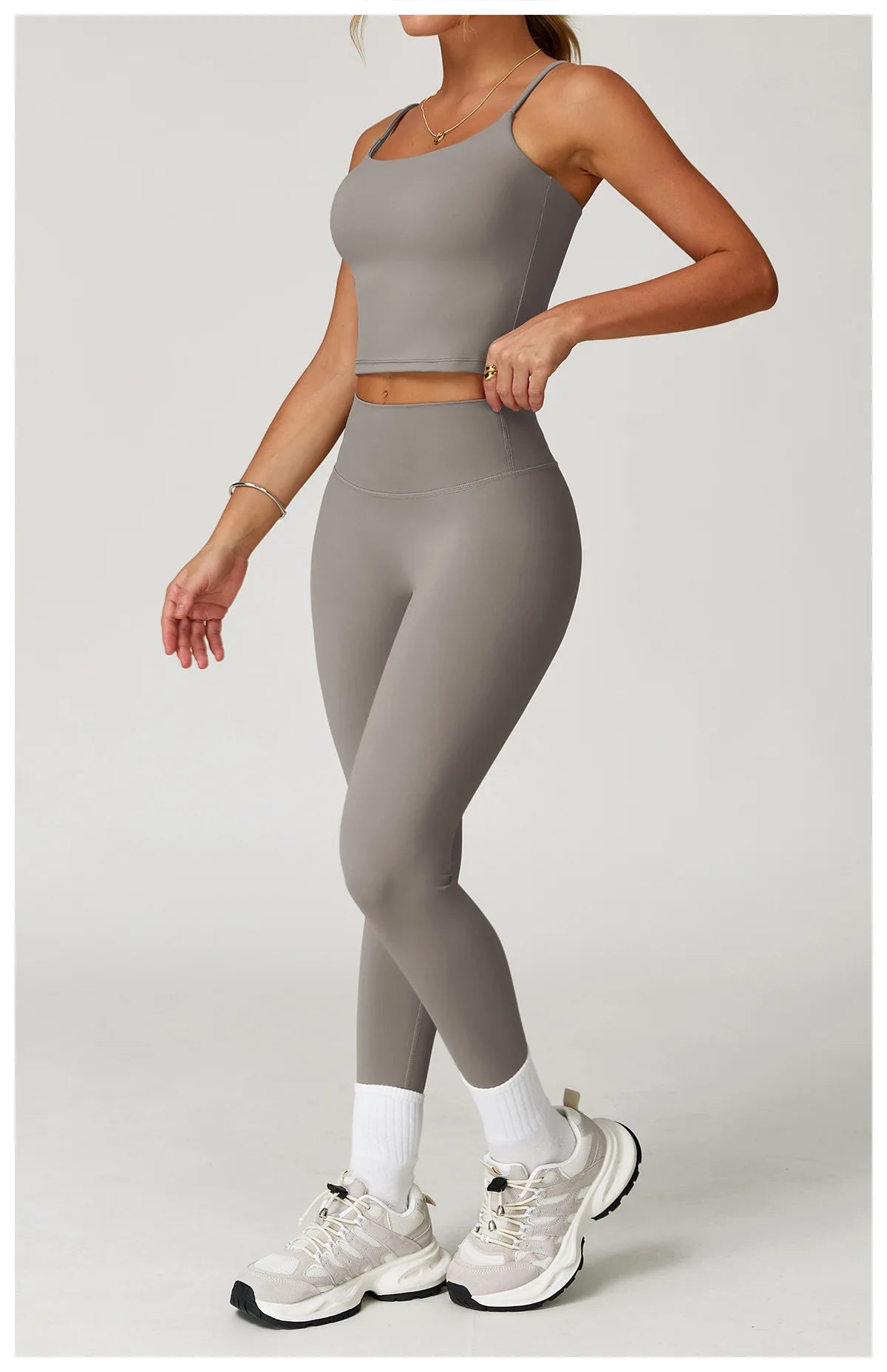 Conjunto deportivo de 2 piezas para mujer, atractivo y cómodo