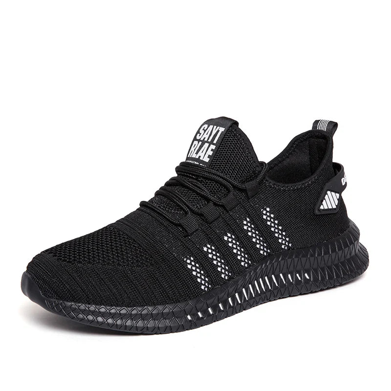 Zapatos de deporte a la moda para hombre, zapatos informales de malla con cordones, zapatillas ligeras transpirables para caminar, zapatos para hombre