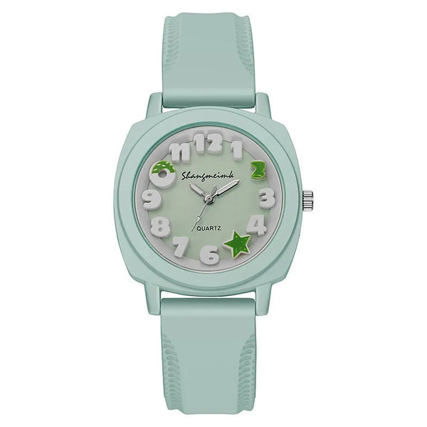 Reloj lindo de cuarzo para niños Relojes de pulsera con correa de silicona de moda de alta calidad
